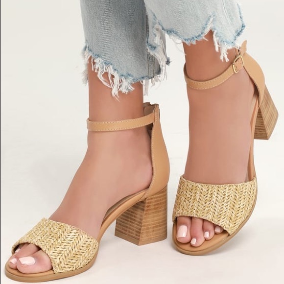 raffia heels